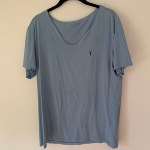 blue all saints shirt